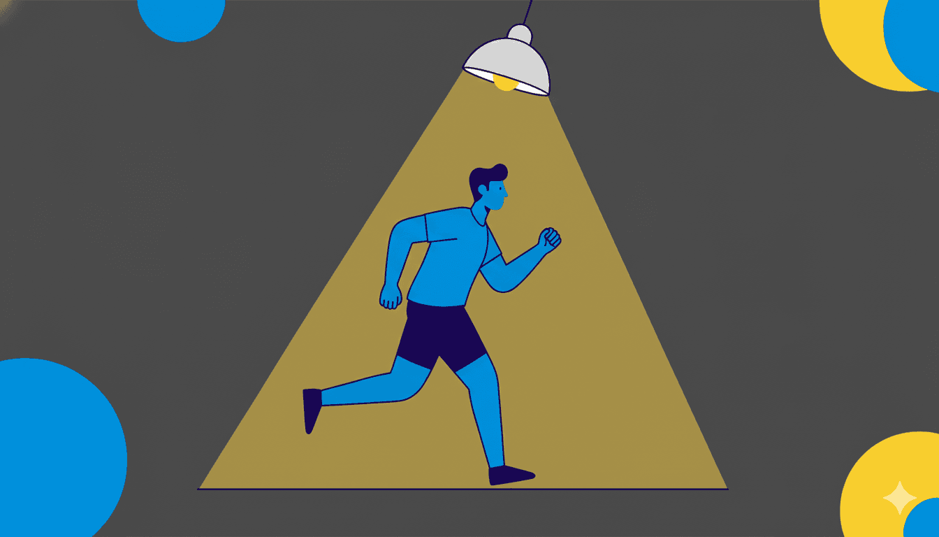 running scene